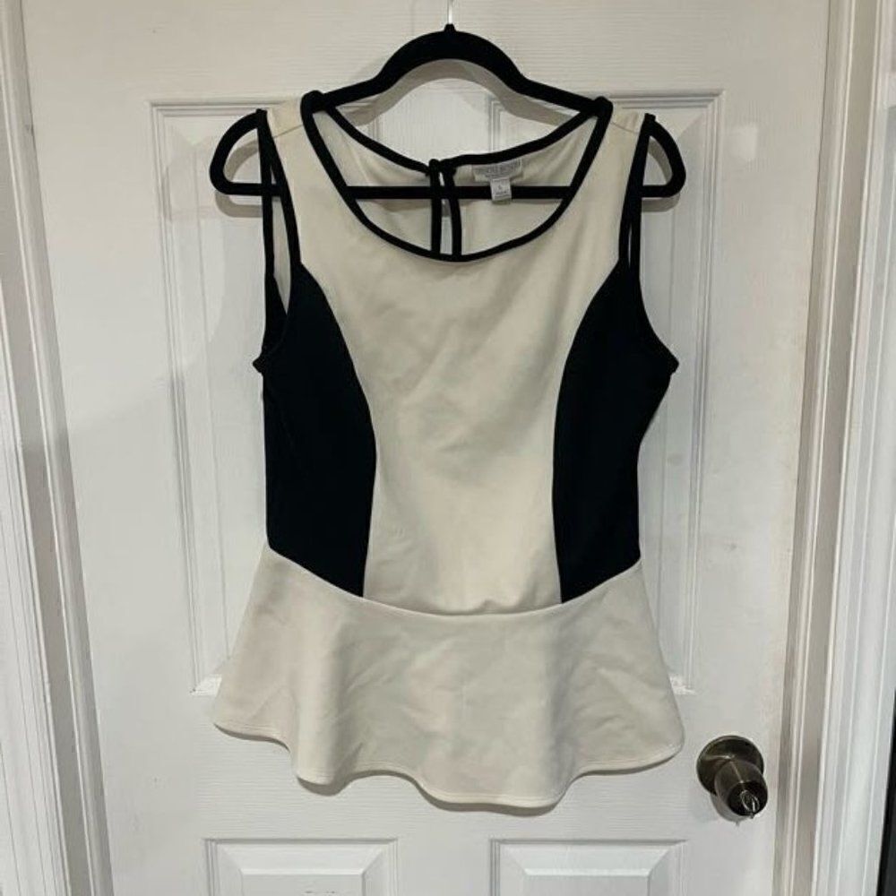 Black and White Flare Tank